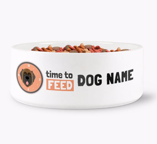 'Time to feed {dogsName}' Dog Bowl